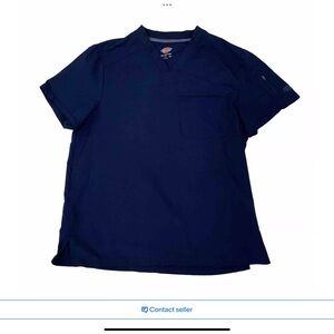Dickies Men’s Scrub Top 
Size XL 
Navy Blue 
Short Sleeves 
Pockets 
Style DK610